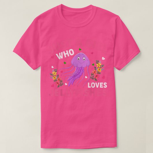 クラゲ好きクラゲが大好きな少女 Tシャツ (デザイン正面)