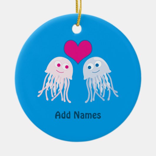 クラゲ好き セラミックオーナメント (正面)