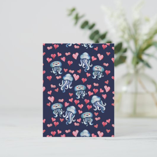 クラゲ好き ポストカード (スタンド正面)