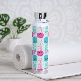 クラゲ模様，かわいいクラゲ，海獣 ウォーターボトル