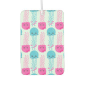 クラゲ模様，かわいいクラゲ，海獣 カーエアーフレッシュナー (正面)