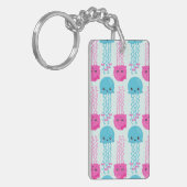 クラゲ模様,かわいいクラゲ,海獣 キーホルダー (正面左)