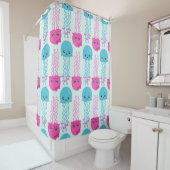 クラゲ模様，かわいいクラゲ，海獣 シャワーカーテン (インサイチュ)