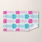 クラゲ模様，かわいいクラゲ，海獣 バスタオルセット (ハンドタオル)