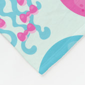 クラゲ模様,かわいいクラゲ,海獣 フリースブランケット (角)