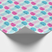 クラゲ模様，かわいいクラゲ，海獣 ラッピングペーパー (角)