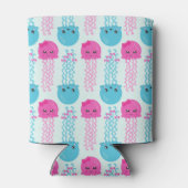 クラゲ模様，かわいいクラゲ，海獣 缶クーラー (裏面)