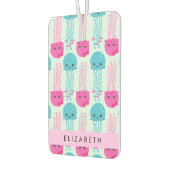 クラゲ模様,かわいいクラゲ,海,あなたの名前 カーエアーフレッシュナー (左)