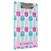 クラゲ模様，かわいいクラゲ，海，あなたの名前 クリップボード (右)