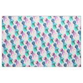 クラゲ水カラフル色イラストレーション ファブリック (ファットクウォーター)