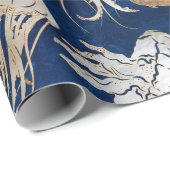 クラゲ水中パターン ラッピングペーパー (ロールコーナー)