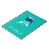クラゲ水彩カラフルモダン水中競技 ノートブック (左側)