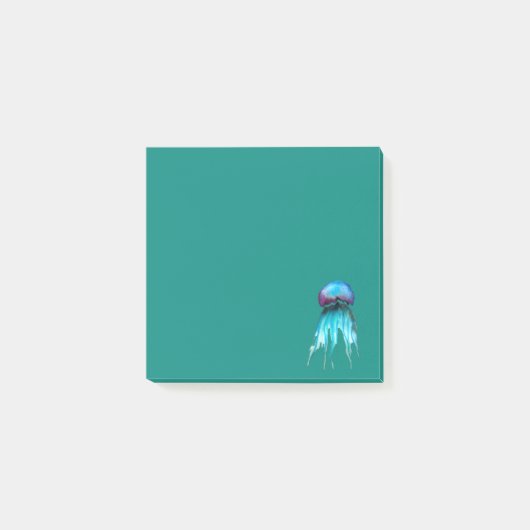 クラゲ水彩カラフルモダン水中競技 ポストイット (正面)