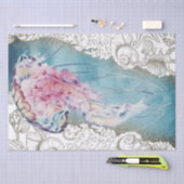 クラゲ水彩ティッシュペーパー 薄葉紙 (クラフト)