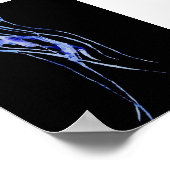 クラゲ水彩プリント ポスター (角)