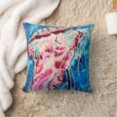 クラゲ水彩海芸術 クッション (ブランケット)