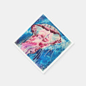 クラゲ水彩海芸術 スタンダードカクテルナプキン (角)