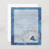 クラゲ水色裏書状筆記用紙 (正面/裏面)