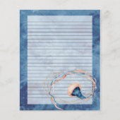 クラゲ水色裏書状筆記用紙 (正面)