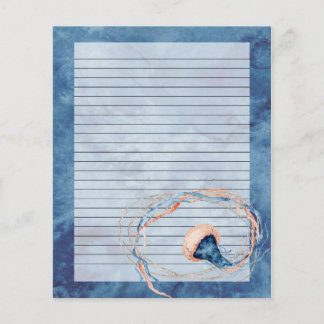 クラゲ水色裏書状筆記用紙