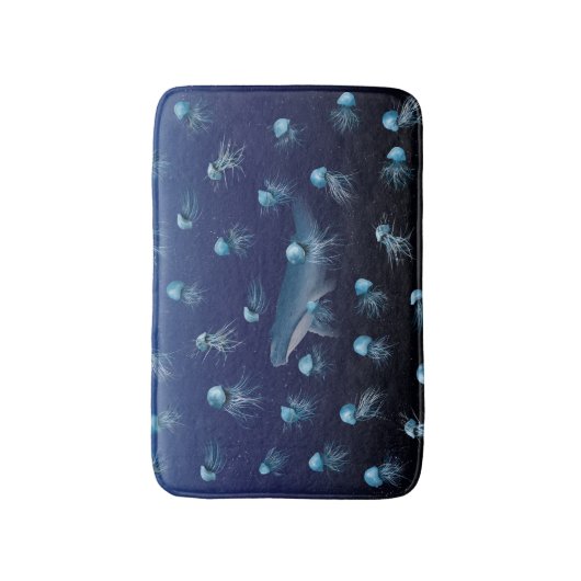 クラゲ海模様 バスマット (正面縦)