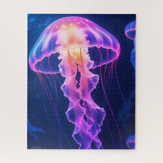 クラゲ海水中生物 ジグソーパズル (縦)