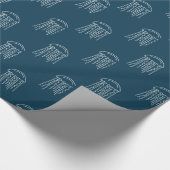 クラゲ海洋生物水中競技 モダン ラッピングペーパー (角)