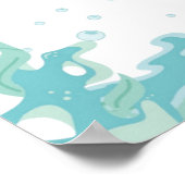 クラゲ潮汐心地よいカスタマイズ ポスター (角)