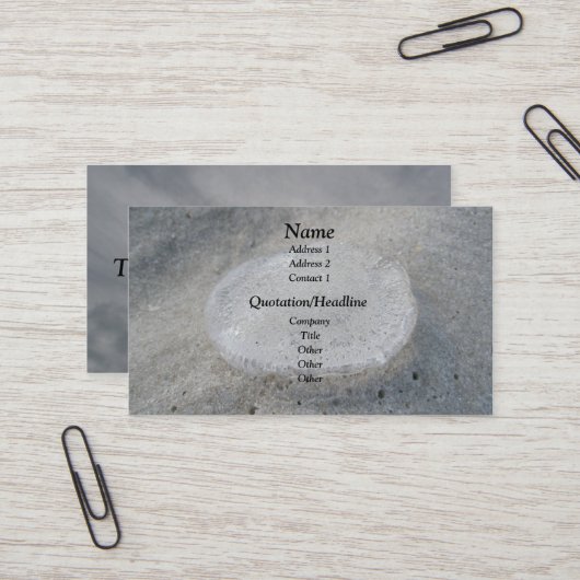 クラゲ澄ん名刺 名刺 (正面/裏面インサイチュ)