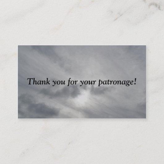 クラゲ澄ん名刺 名刺 (裏面)