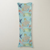 クラゲ珊瑚及び魚 ボディピロー (正面縦)