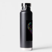 クラゲ白熱［赤熱］光を放つの輪郭 ウォーターボトル (右面)