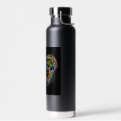 クラゲ白熱［赤熱］光を放つの輪郭 ウォーターボトル (左面)