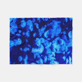 クラゲ群 フリースブランケット (正面(横))