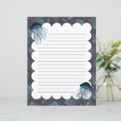 クラゲ裏文房具紙 (スタンド正面)