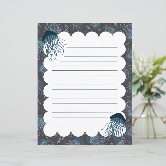 クラゲ裏文房具紙 (スタンド正面)