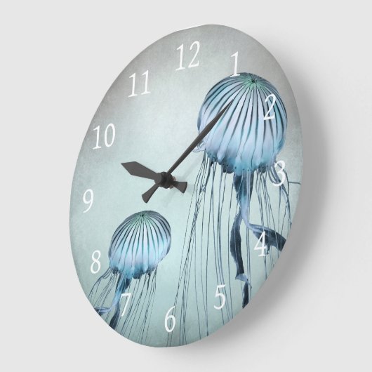 クラゲ踊り ラージ壁時計 (傾斜)