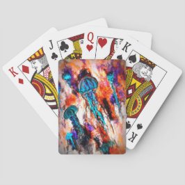 クラゲ飛び込み電気 トランプ