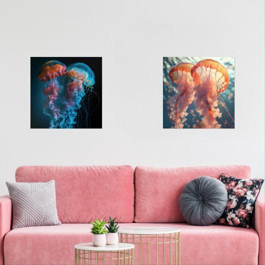 クラゲ鮮やかカップル (リビング)