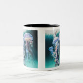 クラゲ2トーンマグカップ11オンス ツートーンマグカップ (中央)