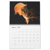 クラゲ2025 カレンダー (2月 2027)