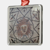 クラゲ、オルペウスの家からのローマのモザイク メタルオーナメント (左)