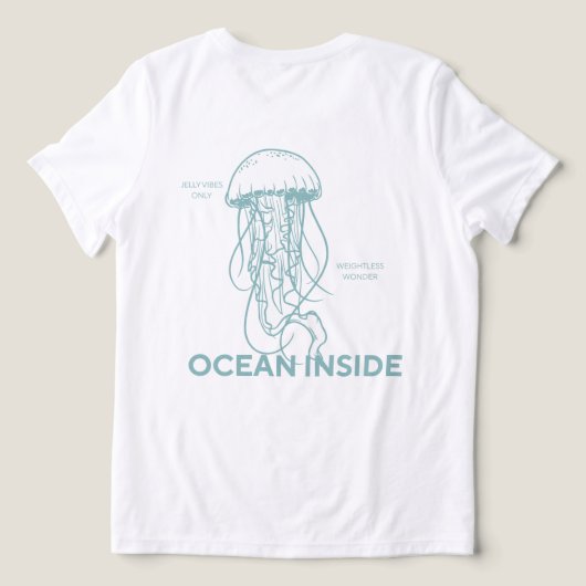 クラゲ オーシャンビジュー トライブレンドTシャツ (デザイン裏面)