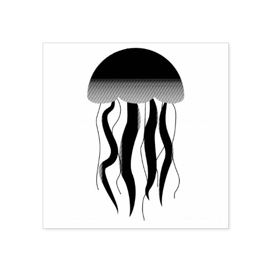 クラゲ – ゴム印 (インプリント)