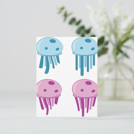 クラゲ ポストカード (スタンド正面)