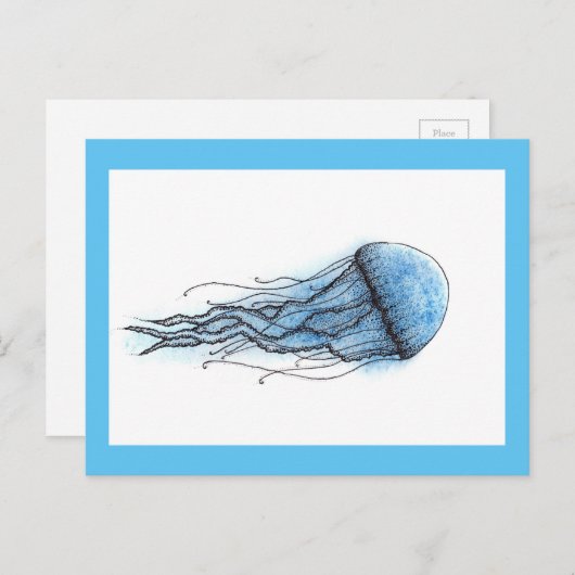 クラゲ ポストカード (正面/裏面)