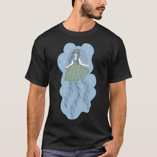 クラゲ 人魚 Tシャツ (正面)