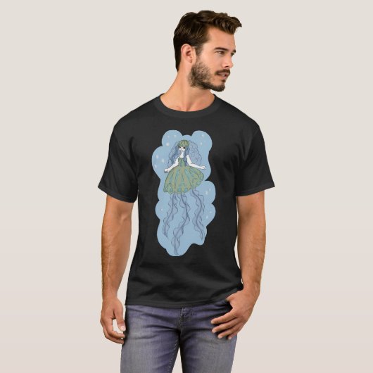クラゲ 人魚 Tシャツ (正面フル)