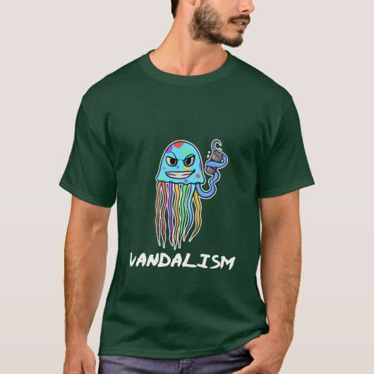 クラゲ 海の生き物 フレンズ Tシャツ (正面)