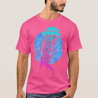 クラゲ 海の生き物 水中 スキューバ ダイビング Tシャツ